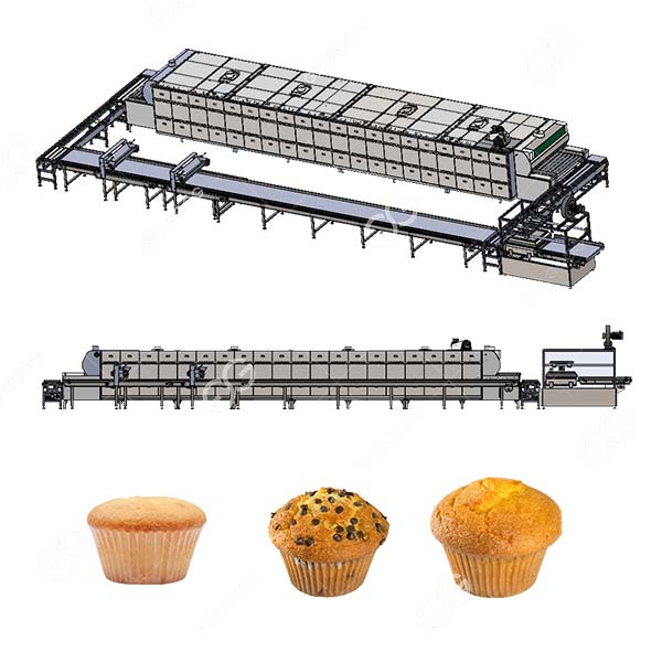 Machine for Baking Cupcakes Step by Steps